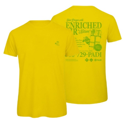 PADI 나이트록스 티셔츠(옐로우)