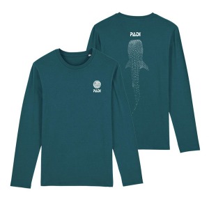 PADI 고래상어 긴팔 티셔츠(딥틸)